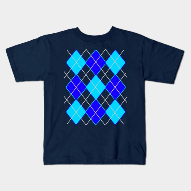 Argyle Pattern Kids T-Shirt by BlaineC2040